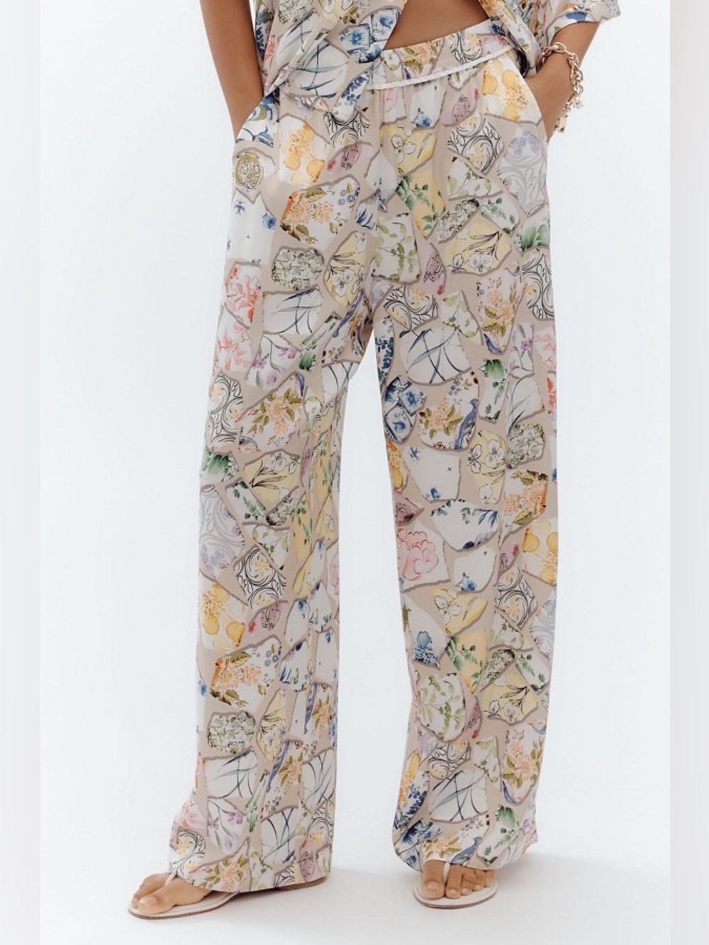ANTHROPOLOGIE Maeve Brooklin Pull on Pants Feminine Balletcore Cottagecore XL